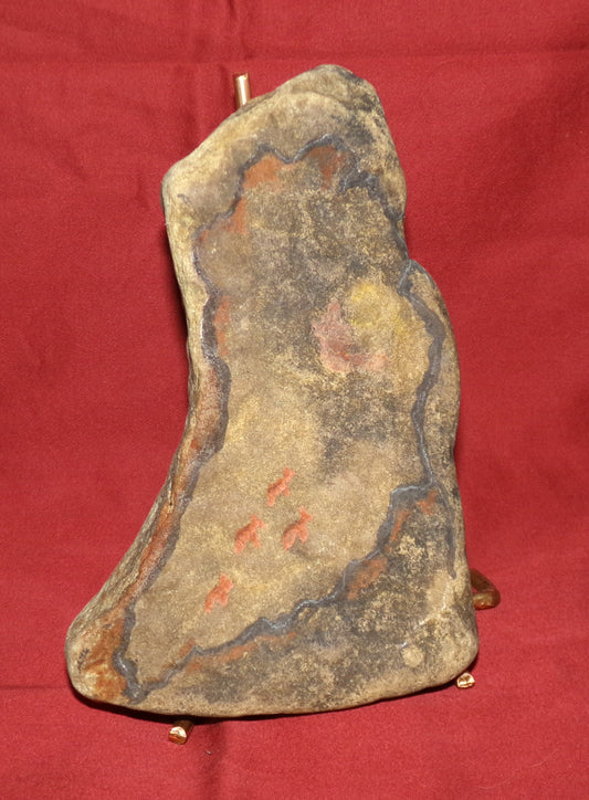 Cave painting stone art